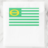 Verenigde Staten Amerika Ecologie Green Flag Rechthoekige Sticker (Tas)