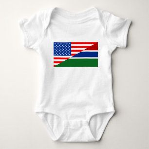 verenigde staten amerika gambia halve vlag vs land romper