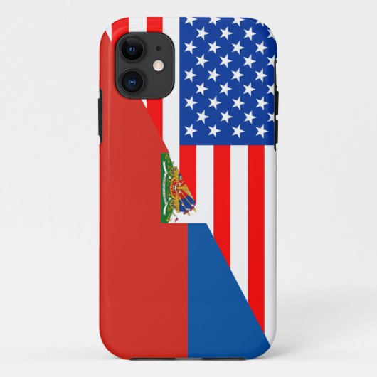 verenigde staten amerika haiti halve vlag verenigd Case-Mate iPhone case (Achterkant)