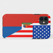 verenigde staten amerika haiti halve vlag verenigd Case-Mate iPhone case (Achterkant (horizontaal))