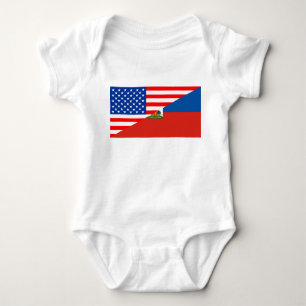 verenigde staten amerika haiti halve vlag verenigd romper