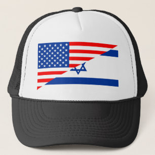 verenigde staten amerika israël halve vlag vs lan trucker pet