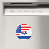 verenigde staten amerika israël halve vlag vs land magneet (Insitu (Vaatwasser))