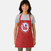 Verenigde Staten Amerika Rode Love Flag Gepersonal Schort (Insitu)