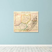 Verenigde Staten, Amerika sep. 50 Canvas Afdruk (Insitu (Houten vloer))