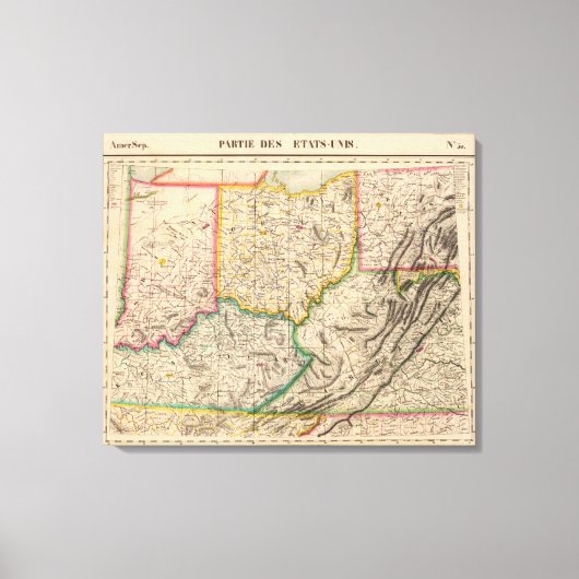 Verenigde Staten, Amerika sep. 50 Canvas Afdruk (Voorkant)