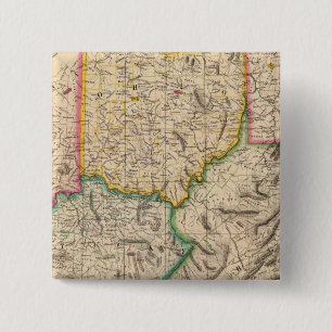 Verenigde Staten, Amerika sep. 50 Vierkante Button 5,1 Cm