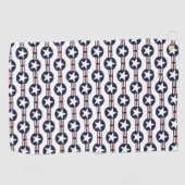 verenigde staten - amerika vlag - afgerdel - symbo golfhanddoek (Horizontaal)