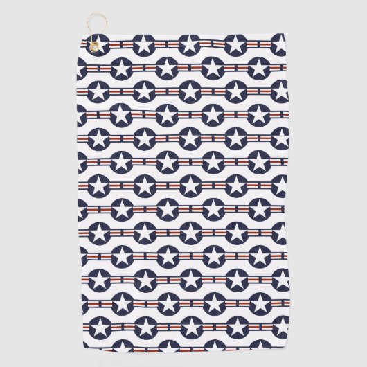verenigde staten - amerika vlag - afgerdel - symbo golfhanddoek (Voorkant)
