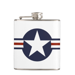 verenigde staten - amerika vlag - afgerdel - symbo heupfles