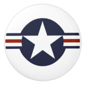 verenigde staten - amerika vlag - afgerdel - symbo keramische knop (Voorkant)