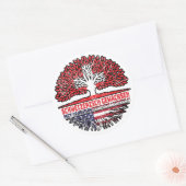 Verenigde Staten Amerikaanse Amerikaanse Amerikaan Ronde Sticker (Envelop)