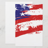 Verenigde Staten/Amerikaanse Star Flag, VS/VS Briefpapier (Voorkant / Achterkant)