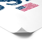 Verenigde Staten Amerikaanse Vlag 4 Juli Poster (Hoek)