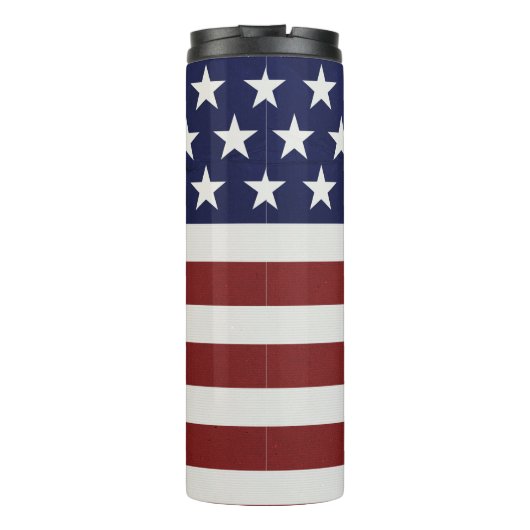 Verenigde Staten Amerikaanse vlag 4e juli Aangepas Thermosbeker (Achterkant)