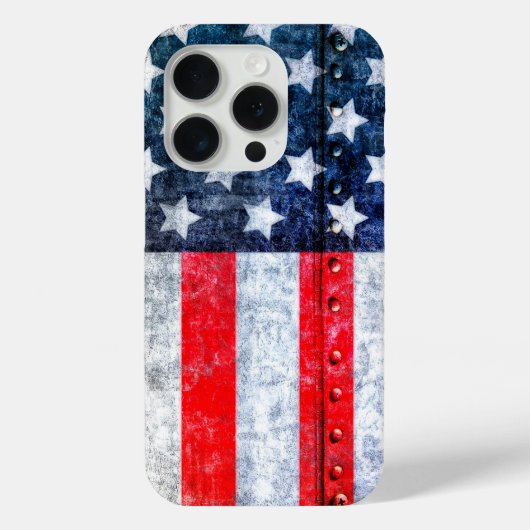 Verenigde Staten Amerikaanse Vlag Case-Mate iPhone Case (Achterkant)