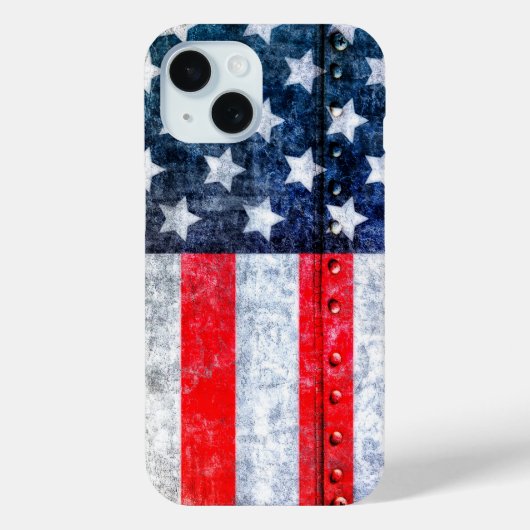 Verenigde Staten Amerikaanse Vlag Case-Mate iPhone Case (Achterkant)