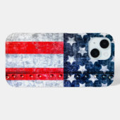 Verenigde Staten Amerikaanse Vlag Case-Mate iPhone Case (Achterkant (horizontaal))