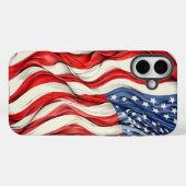 Verenigde Staten Amerikaanse Vlag Case-Mate iPhone Case (Achterkant (horizontaal))