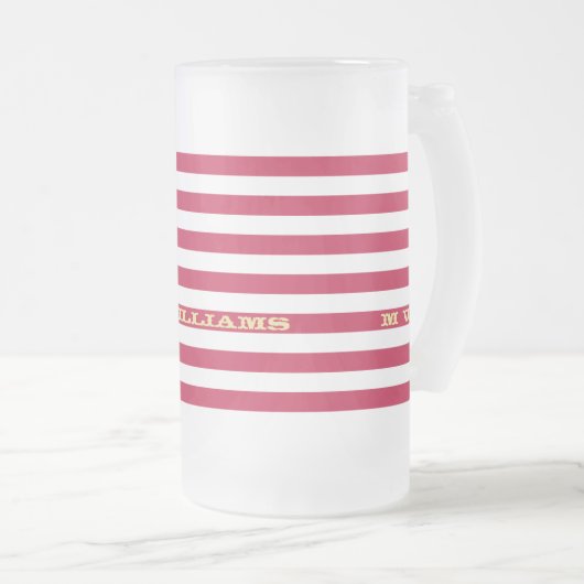 Verenigde Staten - Amerikaanse vlag - Eigen naammo Matglas Bierpul (Voorkant rechts)