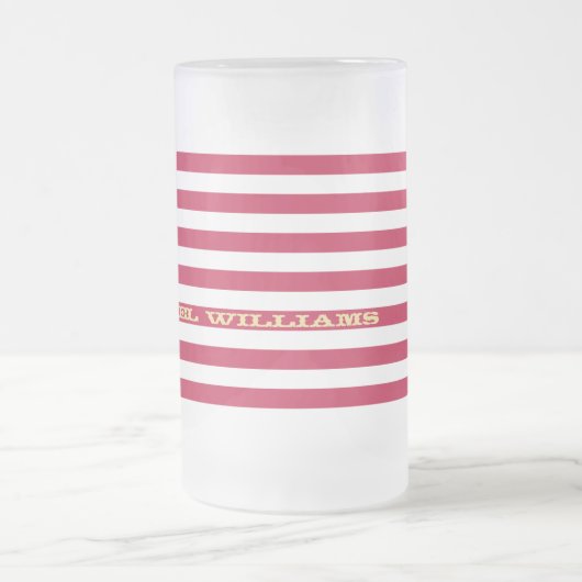 Verenigde Staten - Amerikaanse vlag - Eigen naammo Matglas Bierpul (Center)