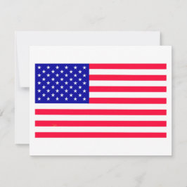 Verenigde Staten Amerikaanse Vlag Flat Note Cards Notitiekaartje