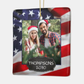 Verenigde Staten Amerikaanse vlag Patriottisch - A Keramisch Ornament (Links)