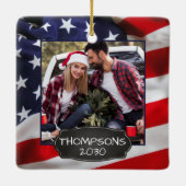 Verenigde Staten Amerikaanse vlag Patriottisch - A Keramisch Ornament (Achterkant)