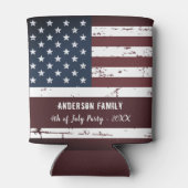 Verenigde Staten Amerikaanse vlag Persoonlijk Patr Blikjeskoeler (Achterkant)