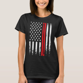 Verenigde Staten Amerikaanse vlag retro muziek dru T-shirt