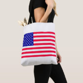 Verenigde Staten Amerikaanse vlag schouder Canvas Tote Bag (Dichtbij)