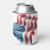Verenigde Staten Amerikaanse vlag Sterren & Stripe Blikjeskoeler (Blikje Achterkant)