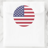 Verenigde Staten/Amerikaanse vlag, Verenigde State Ronde Sticker (Tas)