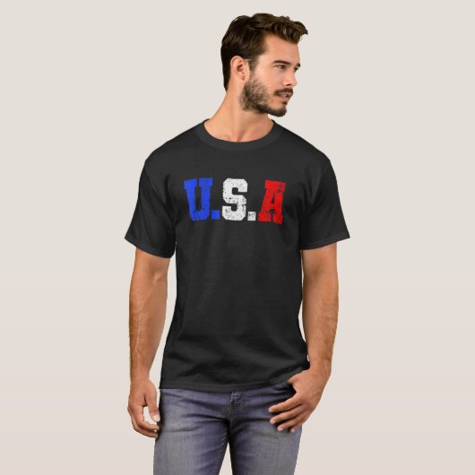 Verenigde Staten Amerikaanse vlaggepride T-shirt (Voorkant volledig)