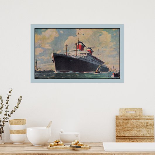 Verenigde Staten Amerikaanse wateren Poster (Keuken)