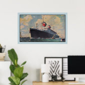 Verenigde Staten Amerikaanse wateren Poster (Thuiskantoor)