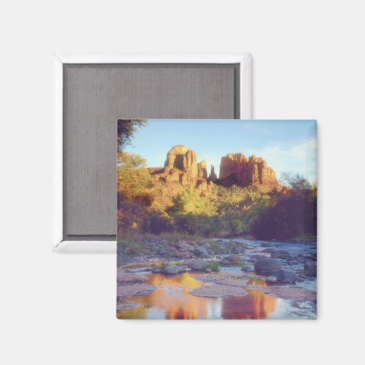 Verenigde Staten, Arizona, Sedona. Cathedraal Rock Magneet (Voorkant / Achterkant)