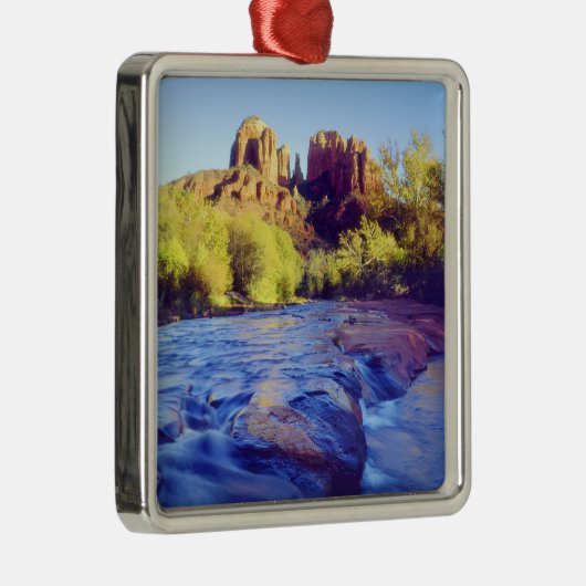 Verenigde Staten, Arizona, Sedona. Cathedraal Rock Metalen Ornament (Rechts)