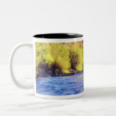 Verenigde Staten, Arizona, Sedona. Cathedraal Rock Tweekleurige Koffiemok (Links)