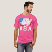 Verenigde Staten Beach Volleybal Team Amerikaanse  T-shirt (Voorkant volledig)