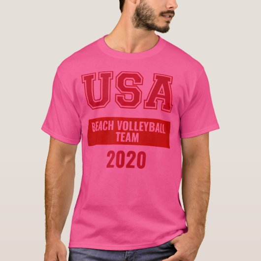 Verenigde Staten Beachvolleybal Team 2020 US Beach T-shirt (Voorkant)