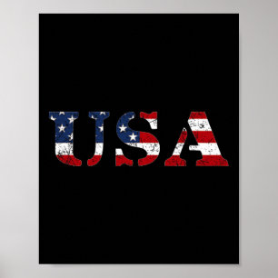 Verenigde Staten Bedrukte Amerikaanse Vlag Patriot Poster