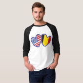 Verenigde Staten België T-shirt (Voorkant volledig)
