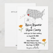 Verenigde Staten bestemmingsplannen Weddenschap Kaart (Voorkant / Achterkant)