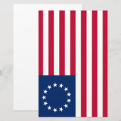 Verenigde Staten Betsy Ross Flag Briefpapier (Voorkant / Achterkant)
