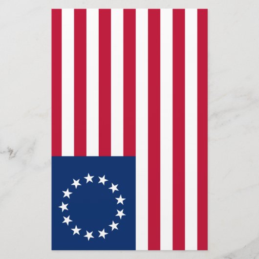 Verenigde Staten Betsy Ross Flag Briefpapier (Voorkant)