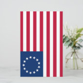Verenigde Staten Betsy Ross Flag Briefpapier (Staand voorkant)
