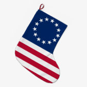 Verenigde Staten Betsy Ross Flag Grote Kerstsok (Voorkant (Hangend))