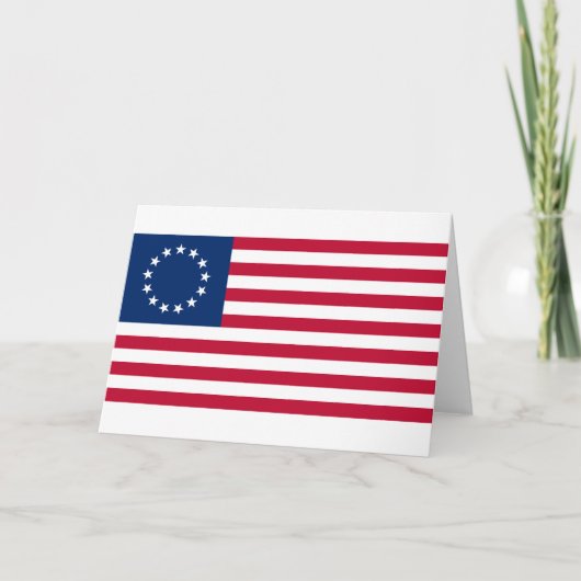 Verenigde Staten Betsy Ross Flag Kaart (Voorkant)