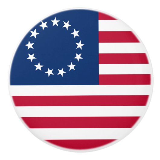 Verenigde Staten Betsy Ross Flag Keramische Knop (Voorkant)